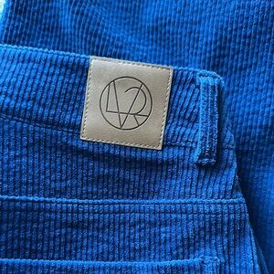 EUC Loeuvre Blue Corduroy Trousers Size 2